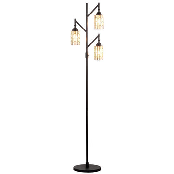Lewis Tiffany-Style 71" Multi-Light LED Floor Lamp - JONATHAN Y
